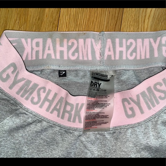 Gymshark Flex Leggings - Pink And Light Gray - Picture 5 of 5